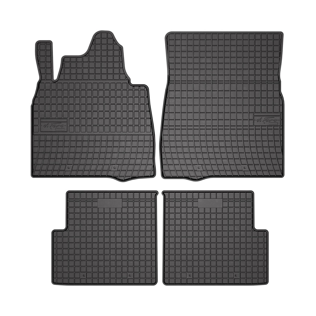 Mercedes G Class Floor Mats - Omac - El Toro Rubber - Black - '12-'18 Mercedes G Class Floor Mats - Omac - El Toro Rubber - Black - '12-'18